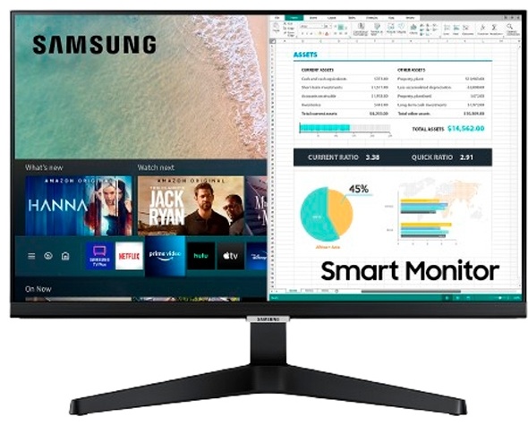 Монитор 24" Samsung LS24AM506NIXCI черный