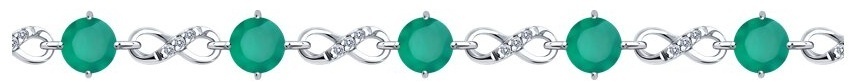 SOKOLOV BRA-SO-925-8301858-18 длина 18 см, вес 5.6 г серебро, плетение фантазийное
