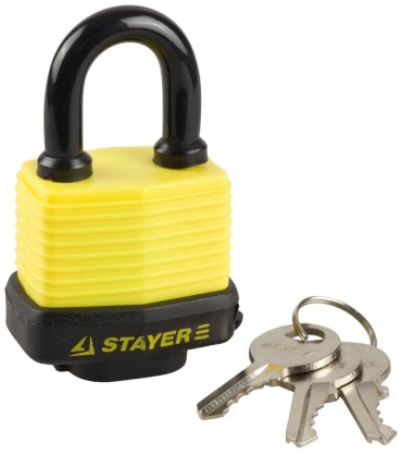 Замок навесной, английский STAYER MASTER 37140-40, 72х50 мм