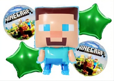 Набор воздушных шаров NK Company Minecraft 8 шт, мультиколор