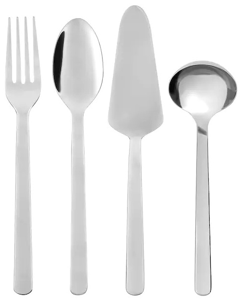 Купить IKEA набор столовых приборов 365+ 00399759 4 шт, нержавеющая ...