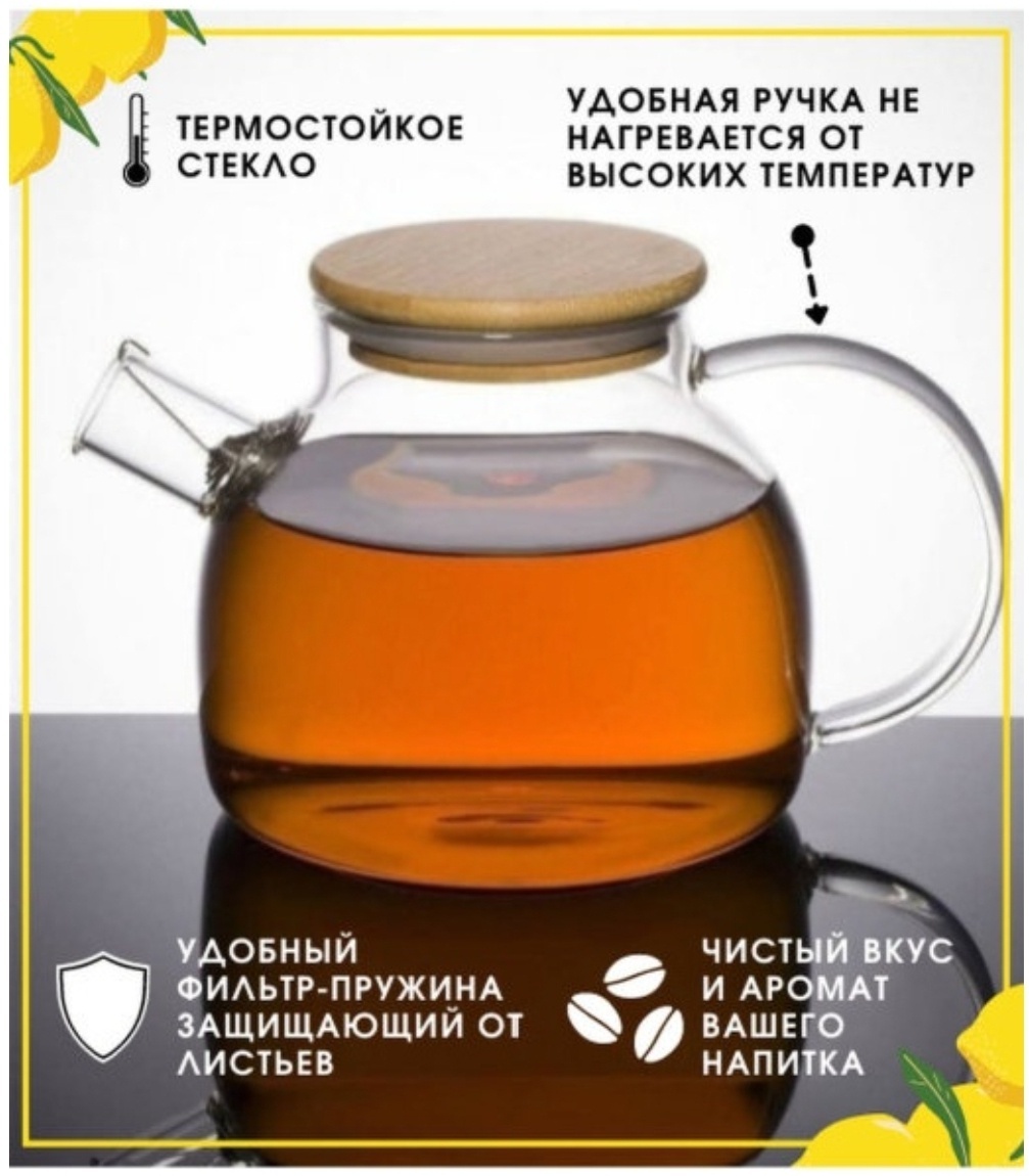 lacasa.kz чайник 1722SH 1 л, стекло