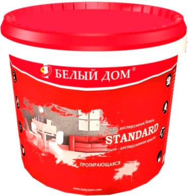 Белый Дом водоэмульсионная Standard 1.5 кг, белый цвет