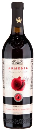 Винный напиток Armenia Гранатовое полусладкое красное 12% 0.75 л