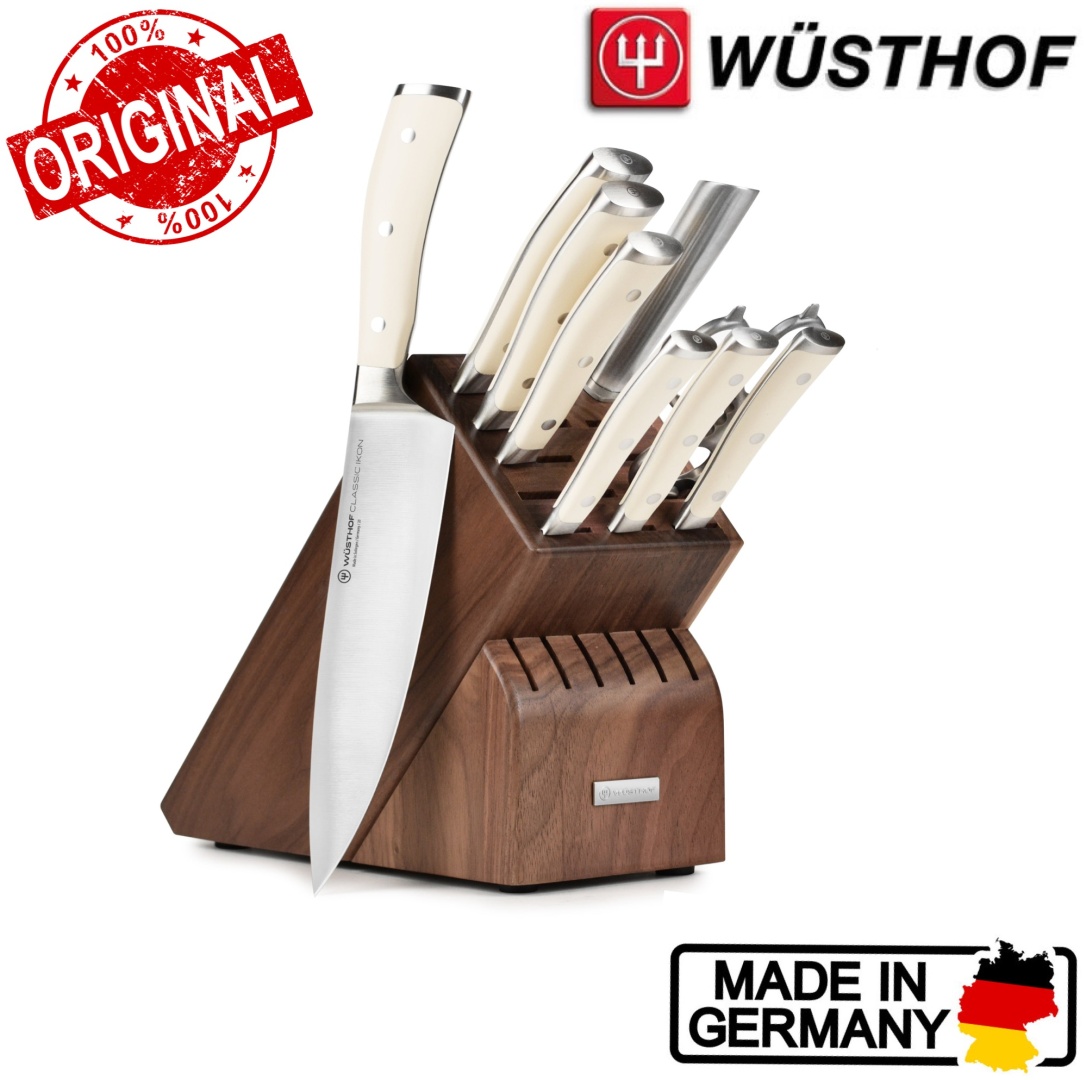 Универсальный WUSTHOF Classic Ikon Walnut, лезвие: углеродистая сталь 7 шт
