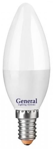 General 7W Е14, светодиодная, естественный белый
