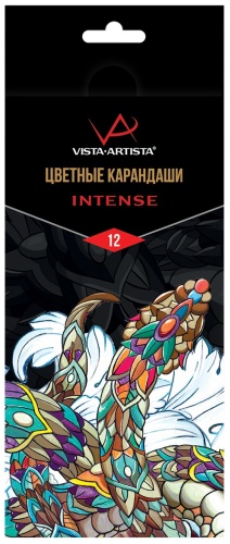 Цветной карандаш Vista-Artista форма круглая 12 шт