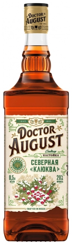 Купить Doctor August настойка северная клюква 20% 500 мл в Алматы ...