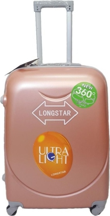 Купить Чемодан Longstar L-008-1 M ABS-пластик 64 л золотистый, розовый ...
