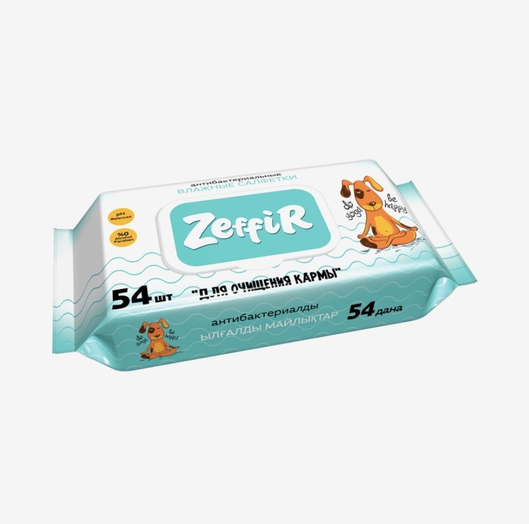 Влажные салфетки Zeffir 54 шт