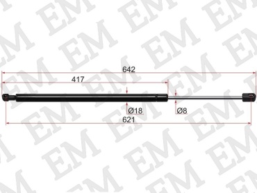 EM E-ST-51243400379-M для BMW X-Series X3 2004-2010 черный