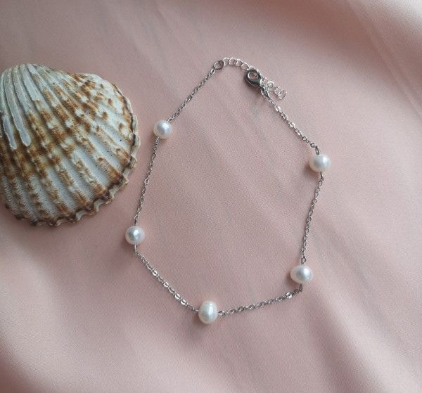 Brightdays Jewels длина 22 см медицинская сталь, жемчуг