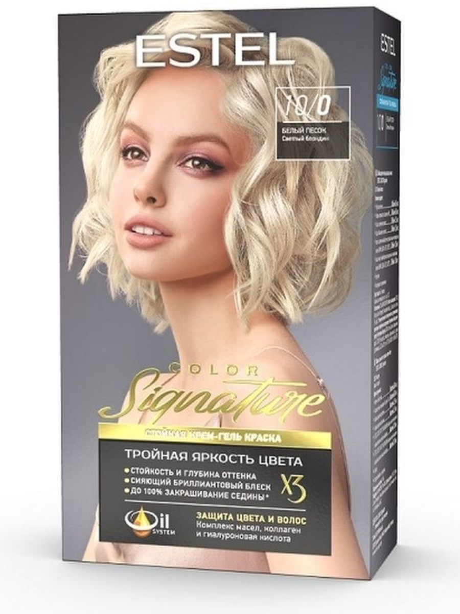 Купить ESTEL PROFESSIONAL Color Signature 10/0 белый песок крем-краска ...