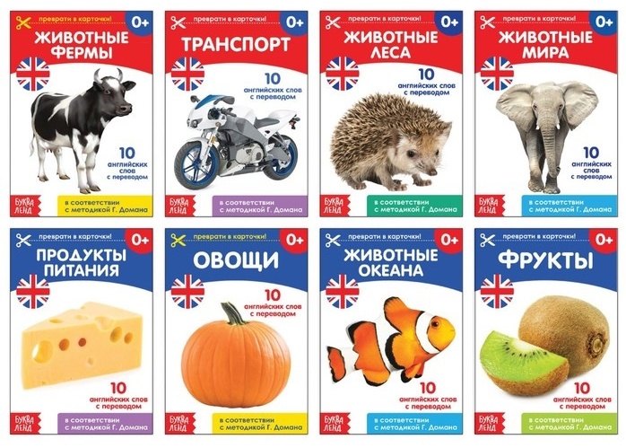 Купить Книга Карточки Домана на английском языке в Алматы – Магазин на ...