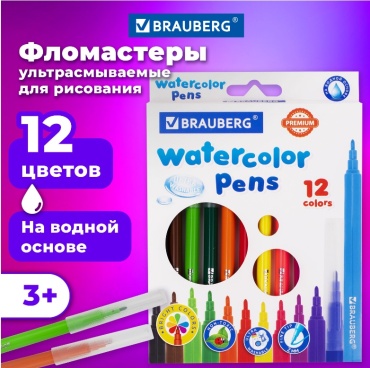 Фломастер Brauberg 12 шт