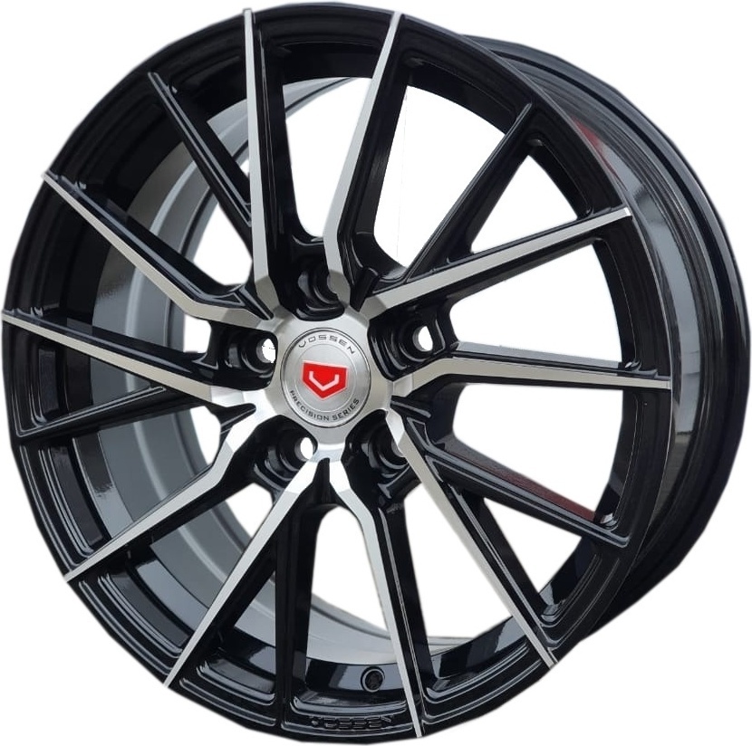 Vossen 1542 7x15/4x100 D67.1 ET35 черный, серебристый
