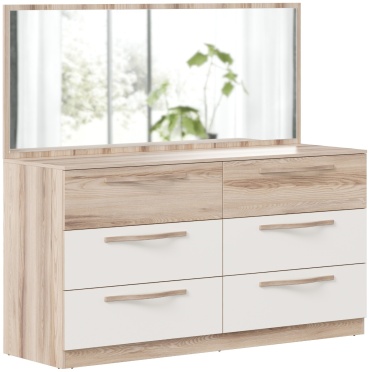 Комод LuX MebeL Аравия Марта, 170x54x159 см, бежевый