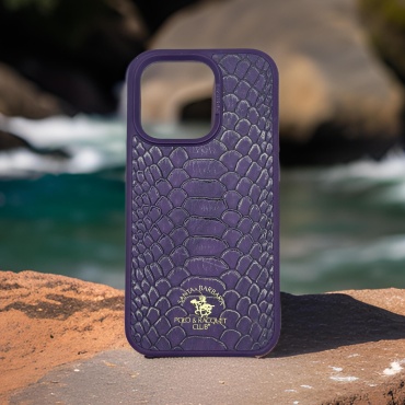 Чехол Santa Barbara Polo & Racquet Club для Apple iPhone 15 Pro Max фиолетовый