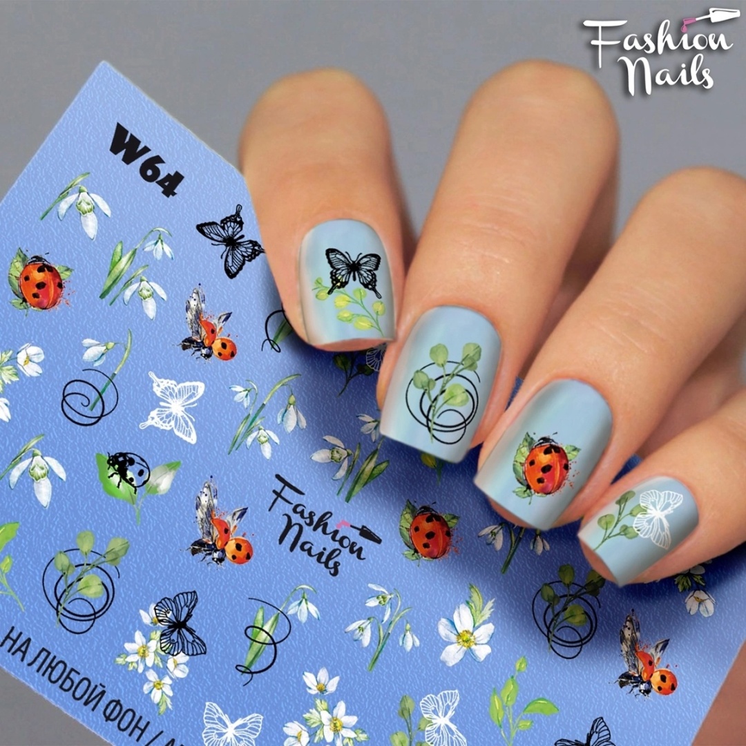 Fashion Nails слайдеры W64 1 шт
