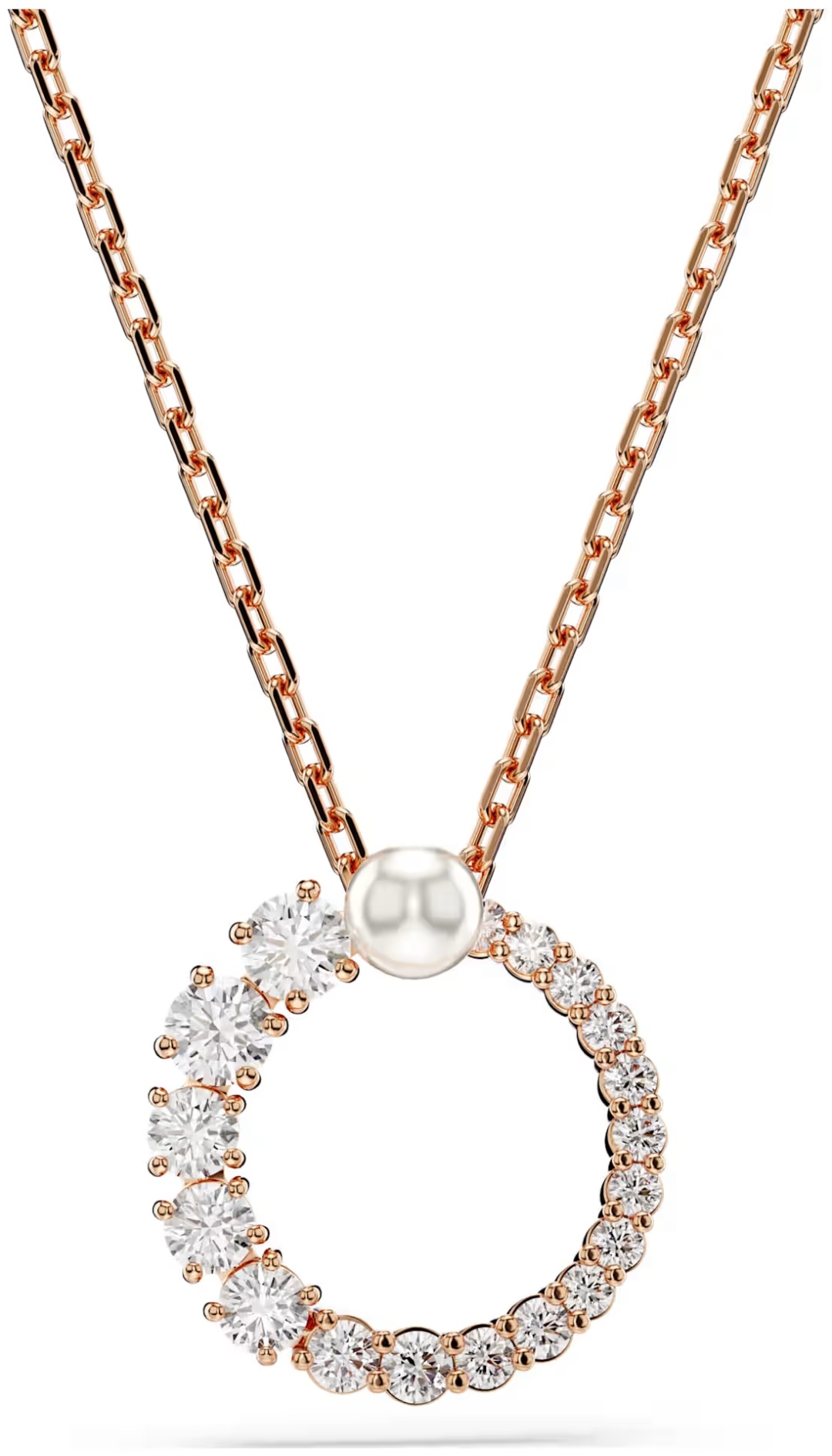 Swarovski длина 45 см ювелирный сплав, кристаллы Swarovski, цирконий