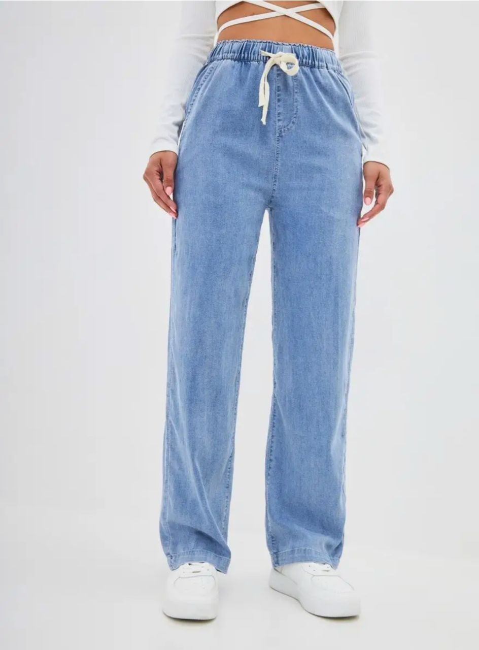 Джинсы джинсы-мом DENIM AMERICAN APPARAL синий, голубой