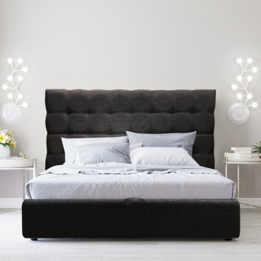 Кровать Flexy Evita, 180x200 см, подъёмный механизм, графит