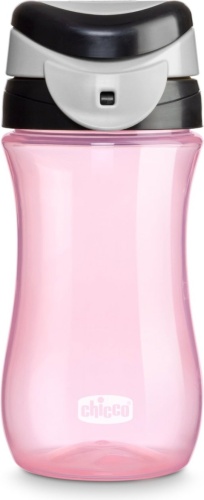 Поильник-непроливайка Chicco, 350 мл, розовый