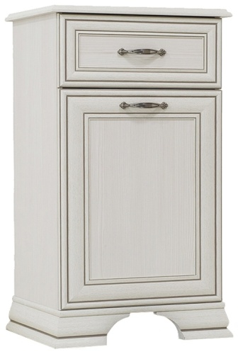 Комод ANREX Тиффани 1D1S, 49x37x90.1 см, белый