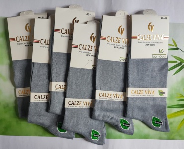 Носки CALZE VIVA 6 пар серый 40-44