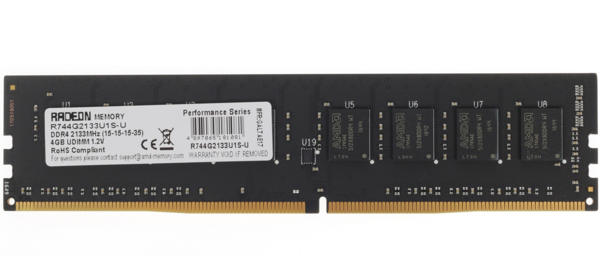 Оперативная память AMD R744G2133U1S-U 4 Гб