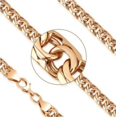 Raia Gold 0001019 длина 55 см, вес 9.96 г золото, плетение бисмарк