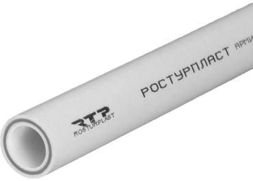 Труба водопроводная РосТурПласт полипропилен L 2 м х D 20 мм PN 25