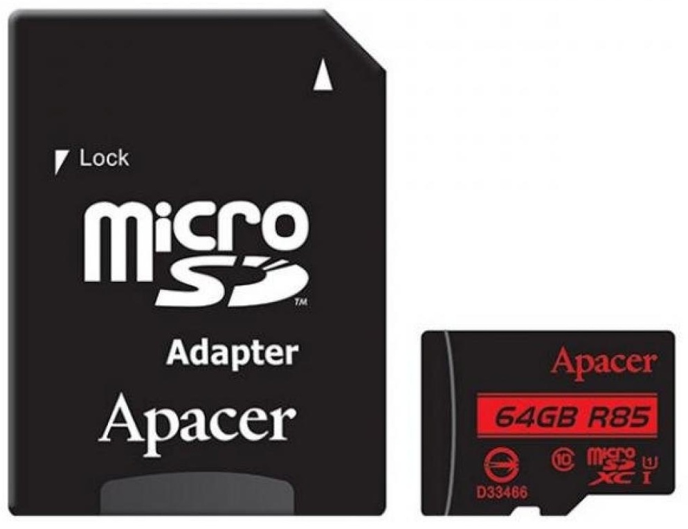 Карта памяти Apacer AP64GMCSX10U5-R 64 Гб