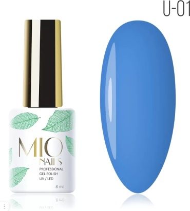 Mio Nails гель-лак Gel Polish U-01 Королевский синий глянцевое 8 мл