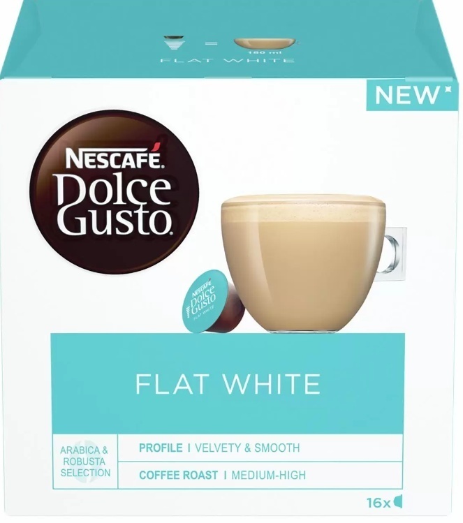 Капсулы кофе NESCAFE Dolce Gusto Flat White 16 шт