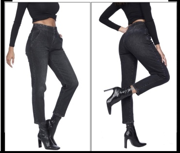 Джинсы джинсы-мом WHITNEY JEANS черный
