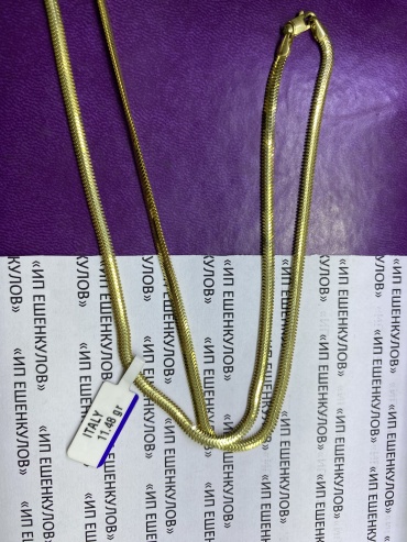 Italian Gold Италия длина 50 см, вес 11.48 г золото, плетение снейк
