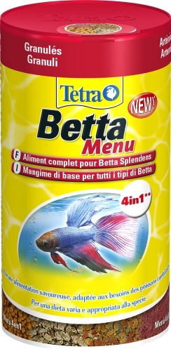 Tetra Betta Menu гранулы для бойцовских рыбок 38 г 100 мл