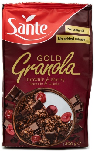 Sante хлопья Gold брауни вишня 300 г