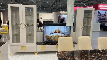 Комплект для гостиной Мэри Мебель Севиль 01 бежевый, золотой