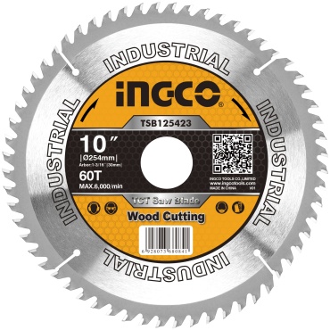 Пильный диск по дереву INGCO TSB125423, 254x30 мм, 60Т