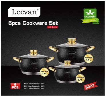 Leevan набор кастрюль 5022 6 в 1