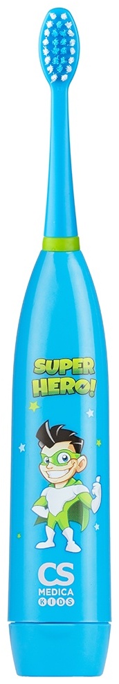 CS Medica звуковая щетка KIDS Super Hero CS-9190-H щетина мягкая голубой