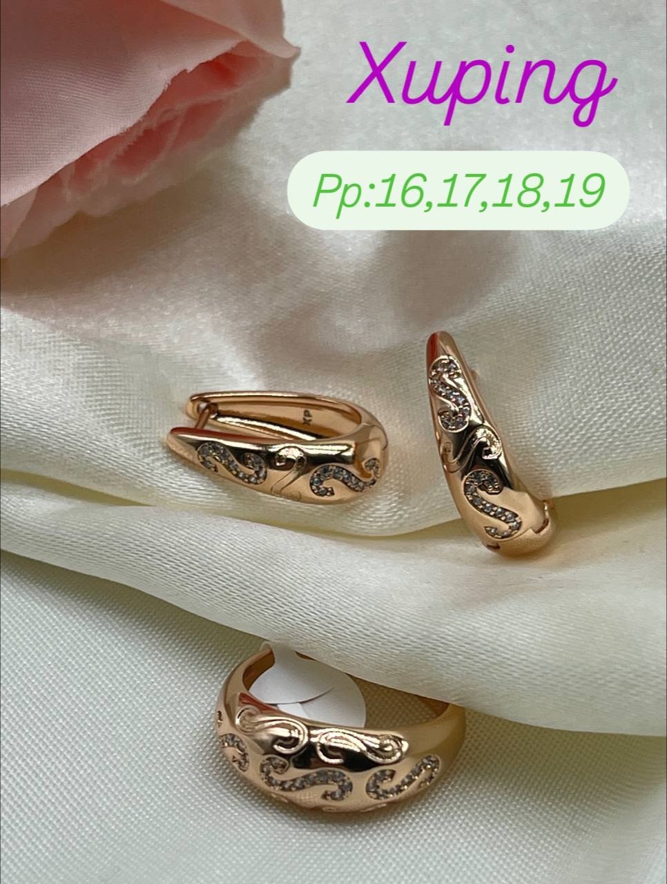 Xuping Jewelry медицинское золото, цирконий