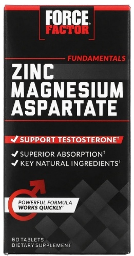 Force Factor БАД Zinc magnesium aspartate 60 шт