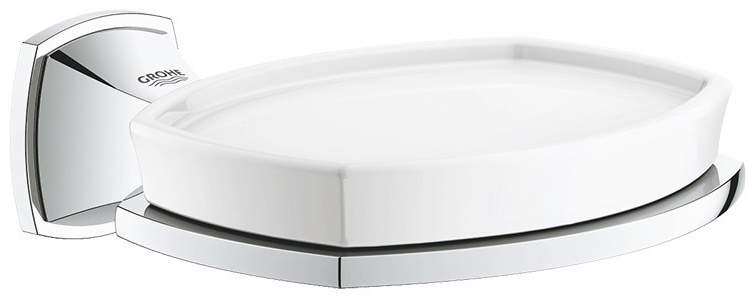 Grohe мыльница 40628000 1 шт, металл, стекло