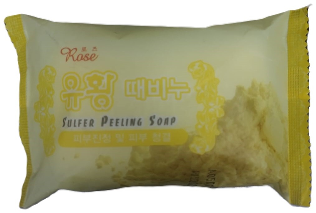 Кусковое мыло туалетное Rose Peeling Сера 150 г