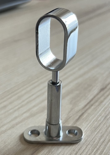 Крепление Basis D30*15, 1 шт, металл, серебряный