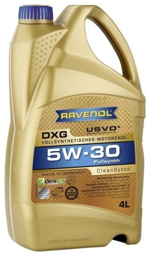 Синтетическое RAVENOL DXG 5W-30 4 л