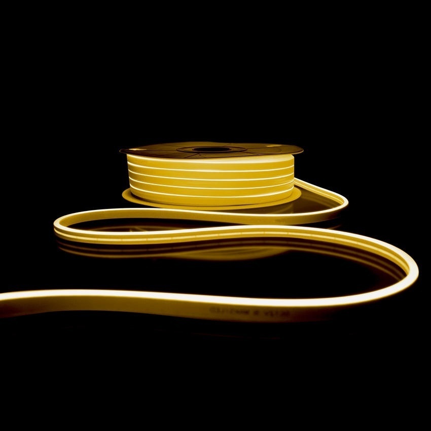 Гибкий неон LED желтый 50 м